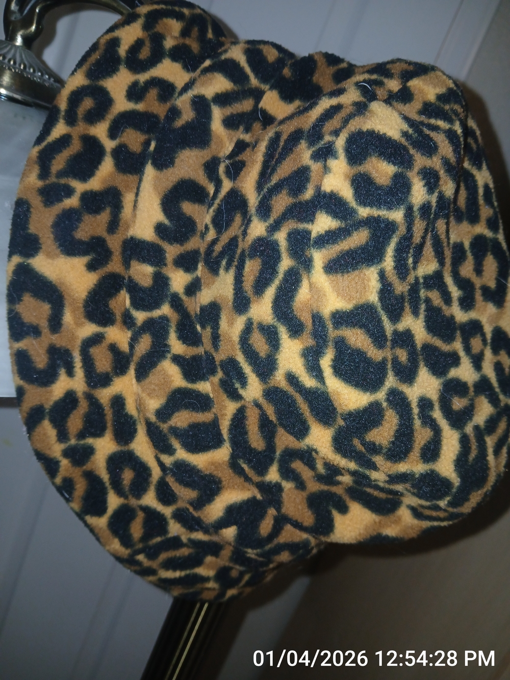 Leopard Print Bucket Hat - Brown & Black - Picture 3 of 4